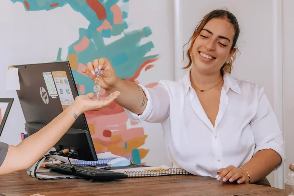 Rebeca à la réception