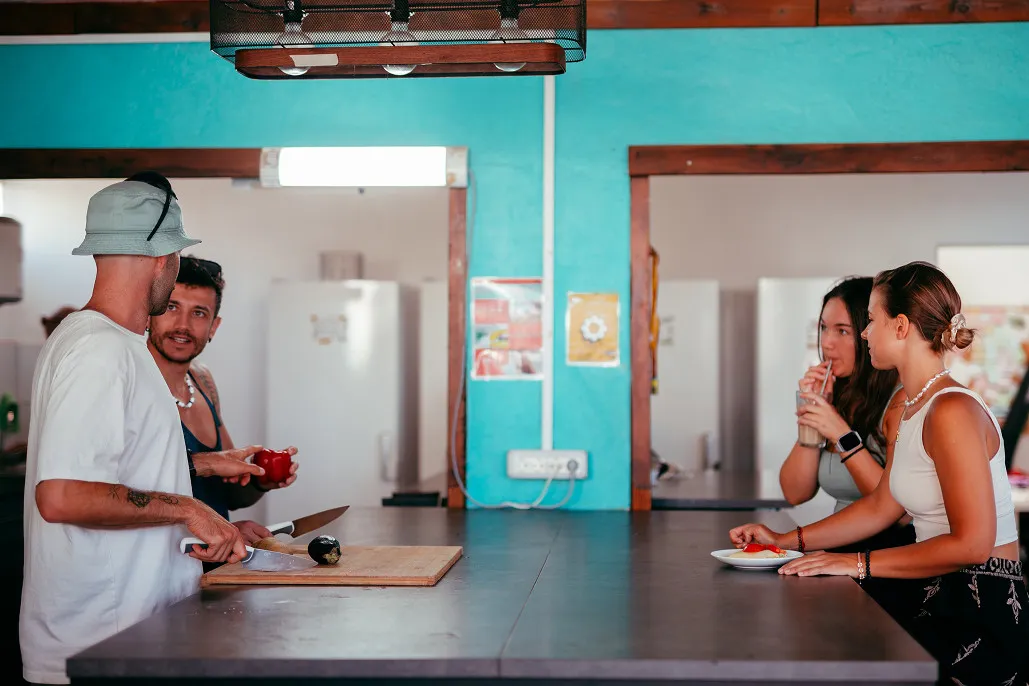 Oferta especial cocina en una casa del árbol